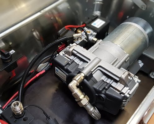 Zarges Kiste mit ti.systems AIR SUPPLY Kompressor-System